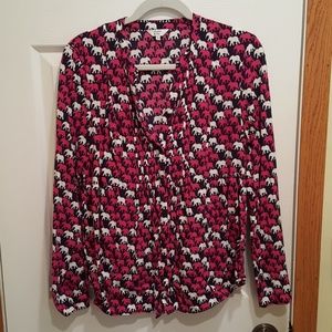 Button Down Elephant Blouse